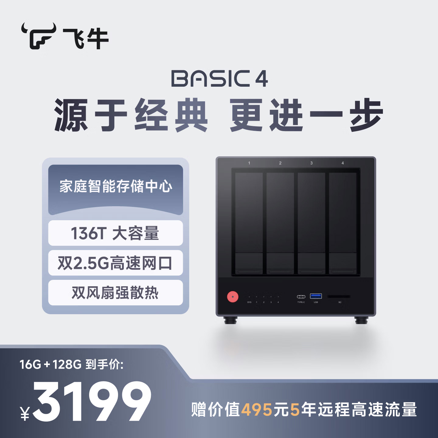 飞牛NAS BASIC 4